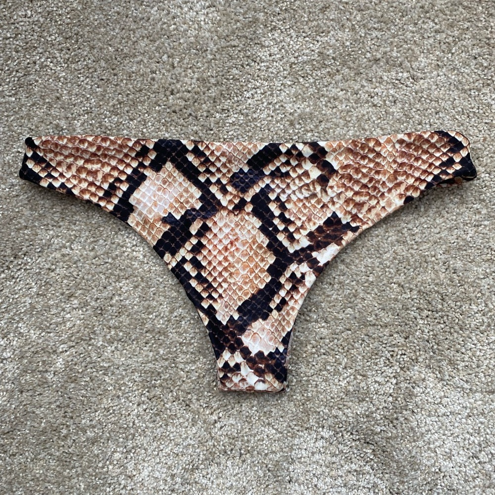 NEVER WORN Snakeskin Bikini Bottoms